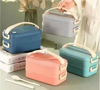 กล่องอาหารกลางวันสแตนเลสสองชั้น