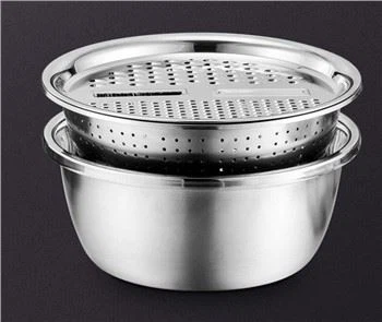 กระชอนข้าว กระชอน ตะกร้าซักผ้า 3in1 ชุด